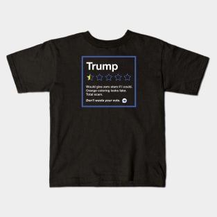 Anti Trump Funny Review Rating Meme Kids T-Shirt